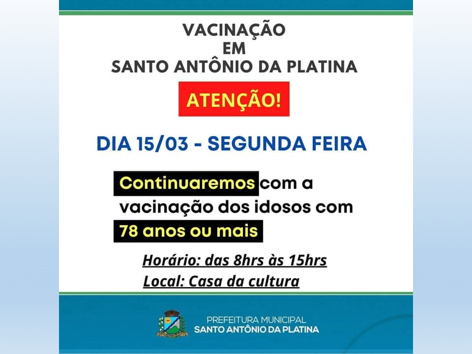 Fique atento aos avisos de vacinação!