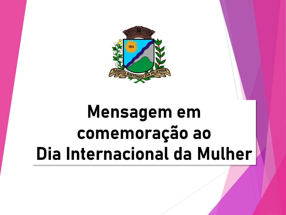 Mensagem pelo Dia Internacional da Mulher