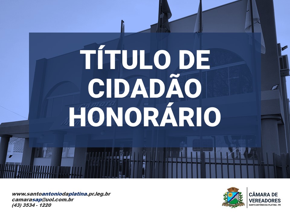 Título de Cidadão Honorário