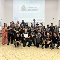 Moto Clube Filhos da Matilha Recebe Moção de Reconhecimento Público por Serviços à Comunidade de Santo Antônio da Platina
