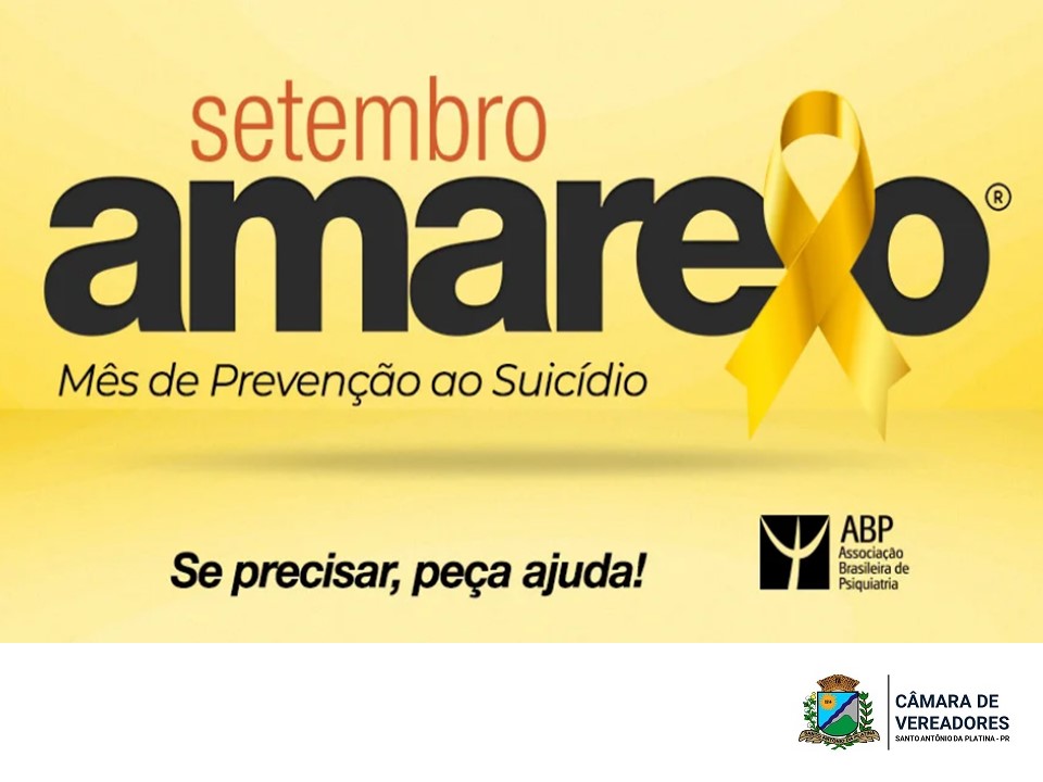 Setembro Amarelo: mês de prevenção ao suicídio.